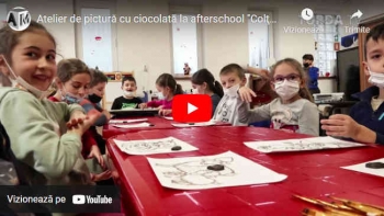 Atelier de pictură cu ciocolată la afterschool "Colţul Vesel"