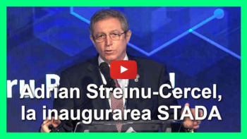 Adrian Streinu-Cercel, la inaugurarea şantierului STADA